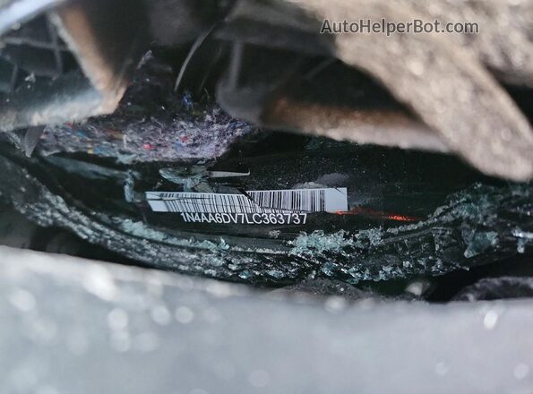 1N4AA6DV7LC363737 2020 NISSAN MAXIMA SL Black VIN կոդի պիտակի տեսք