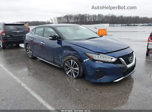 1N4AA6DVXLC382444 2020 NISSAN MAXIMA SL Синий Передняя правая четверть