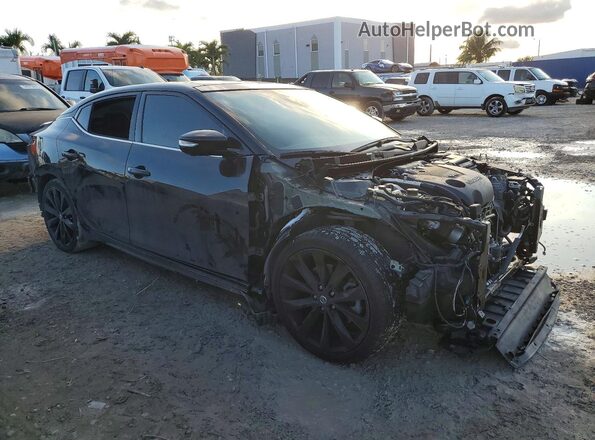 1N4AA6EV0MC512876 2021 NISSAN MAXIMA SR Черный Передняя правая четверть