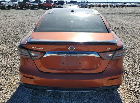 1N4AA6EV4LC381577 2020 NISSAN MAXIMA SR Оранжевый Вид сзади