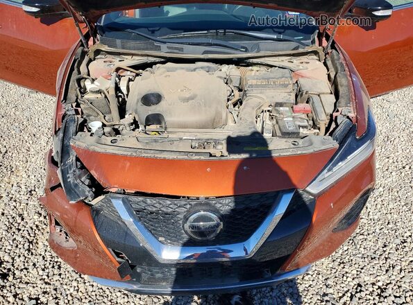 1N4AA6EV4LC381577 2020 NISSAN MAXIMA SR Оранжевый Вид задней части салона