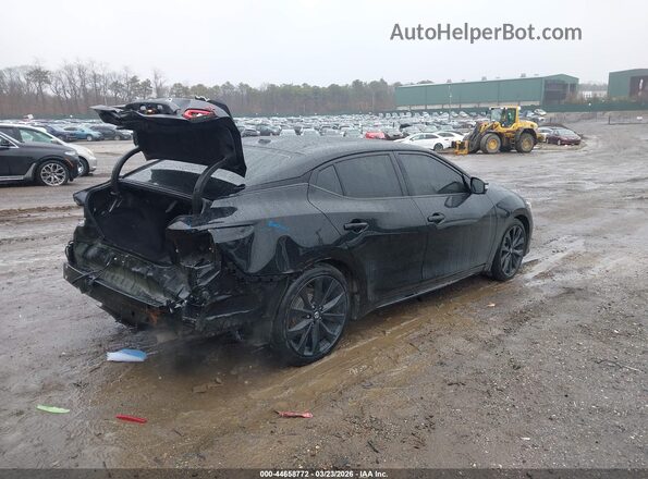 1N4AA6EV6MC509433 2021 NISSAN MAXIMA SR Черный Задняя правая четверть