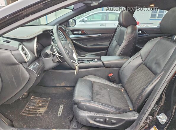1N4AA6EV6PC507203 2023 NISSAN MAXIMA Черный Вид салона спереди