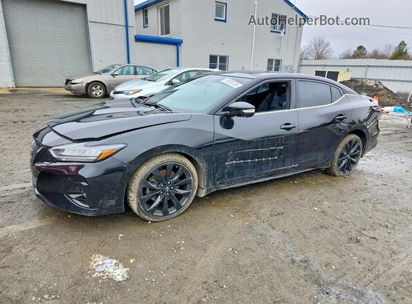 1N4AA6EV6PC507203 2023 NISSAN MAXIMA Черный Передняя левая четверть