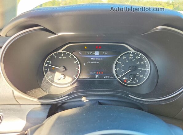 1N4AA6FV1PC507026 2023 NISSAN MAXIMA PLATINUM Белый Вид щитка приборов