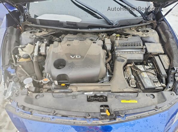 1N4AA6FV3LC376403 2020 NISSAN MAXIMA PLATINUM Blue Widok wnętrza z tyłu