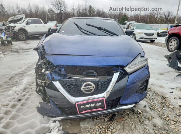 1N4AA6FV3LC376403 2020 NISSAN MAXIMA PLATINUM Blue Widok z przodu