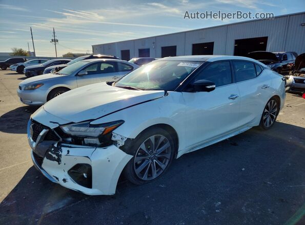1N4AA6FV5LC382736 2020 NISSAN MAXIMA PLATINUM Белый Передняя левая четверть