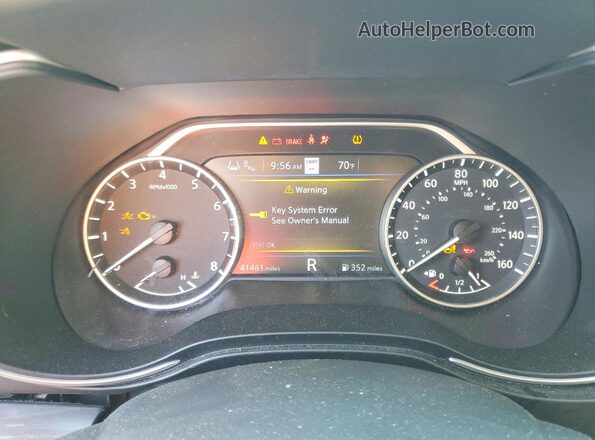 1N4AA6FV5LC382736 2020 NISSAN MAXIMA PLATINUM Белый Вид щитка приборов