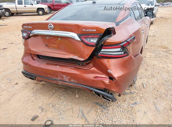 1N4AA6FV6LC370188 2020 NISSAN MAXIMA PLATINUM Оранжевый Вид спереди