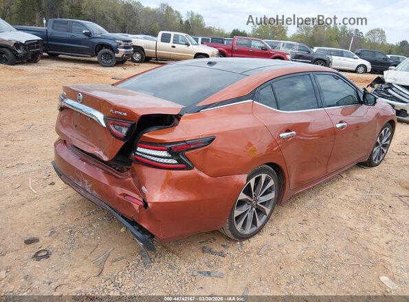 1N4AA6FV6LC370188 2020 NISSAN MAXIMA PLATINUM Оранжевый Задняя правая четверть