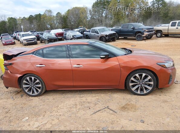 1N4AA6FV6LC370188 2020 NISSAN MAXIMA PLATINUM Оранжевый Вид задней части салона