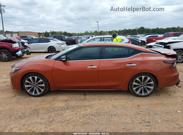 1N4AA6FV6LC370188 2020 NISSAN MAXIMA PLATINUM Оранжевый Панорамный вид салона 360°
