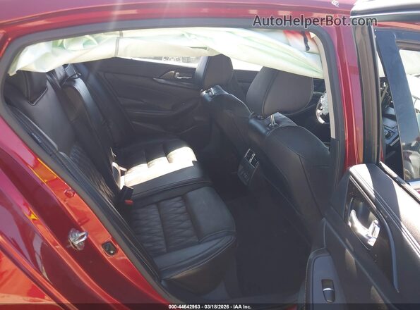 1N4AA6FV9PC505959 2023 NISSAN MAXIMA PLATINUM Red Widok naklejki z numerem VIN