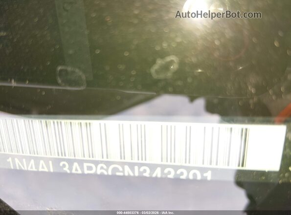 1N4AL3AP6GN343391 2016 NISSAN ALTIMA Серебряный 
