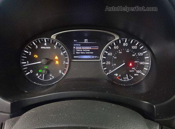 1N4AL3AP7HC171384 2017 NISSAN ALTIMA Серебряный Вид щитка приборов
