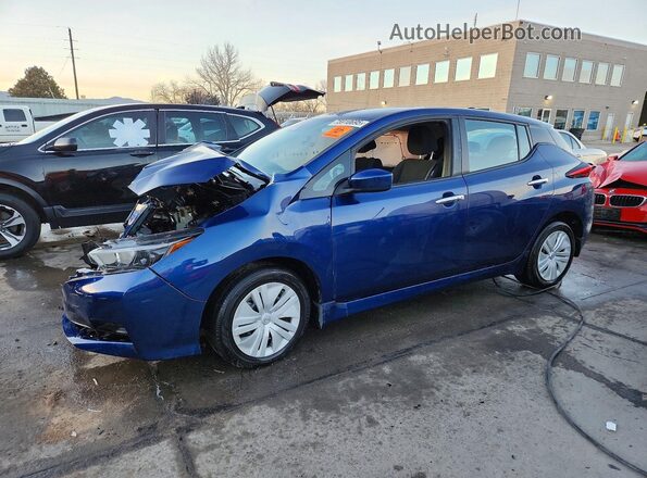 1N4AZ1BV8SC562129 2025 NISSAN LEAF Синий Передняя левая четверть