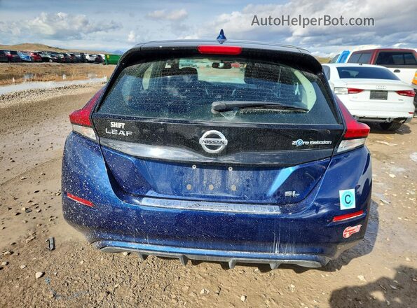1N4AZ1CP0JC317727 2018 NISSAN LEAF Синий Вид сзади