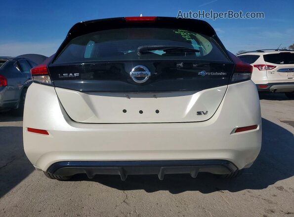 1N4AZ1CP1KC306348 2019 NISSAN LEAF Белый Вид сзади