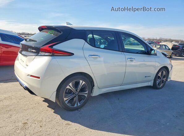 1N4AZ1CP1KC306348 2019 NISSAN LEAF Белый Задняя правая четверть