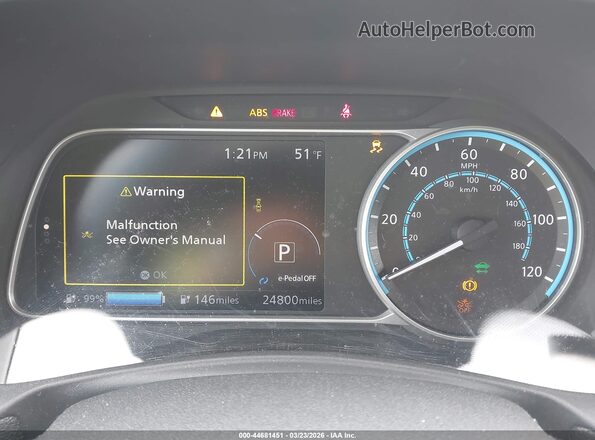 1N4AZ1CP3JC308861 2018 NISSAN LEAF Белый Вид задних сидений