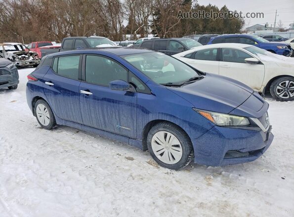 1N4AZ1CP3JC316202 2018 NISSAN LEAF Blue Առջևի աջ