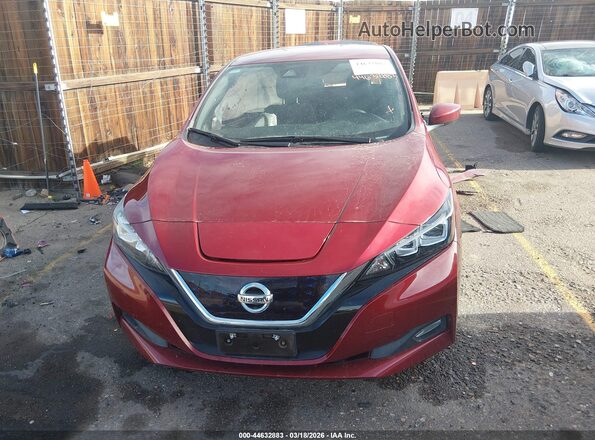 1N4AZ1CP5JC306352 2018 NISSAN LEAF Red Vista del salpicadero