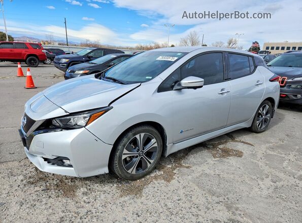 1N4AZ1CP6JC312239 2018 NISSAN LEAF Silver Передня ліва чверть