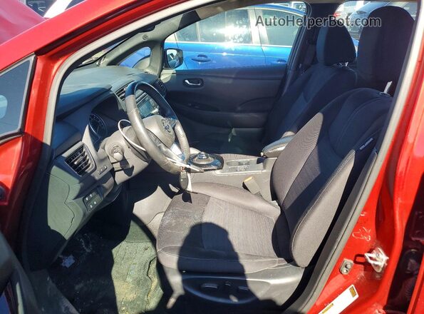 1N4AZ1CP7KC314518 2019 NISSAN LEAF Red Widok wnętrza z przodu