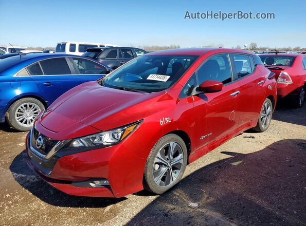 1N4AZ1CP7KC314518 2019 NISSAN LEAF Red Przód lewy