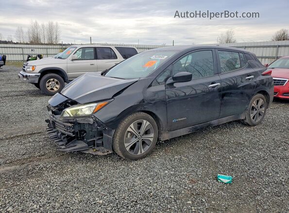 1N4AZ1CPXKC316389 2019 NISSAN LEAF Черный Передняя левая четверть