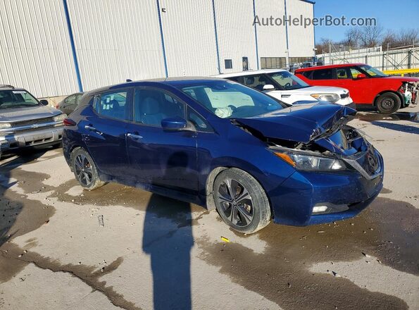 1N4AZ1CPXLC311419 2020 NISSAN LEAF Синий Передняя правая четверть