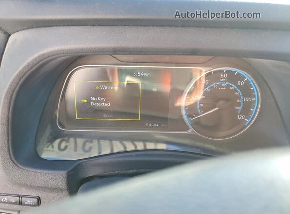 1N4AZ1CPXLC311419 2020 NISSAN LEAF Синий Вид щитка приборов