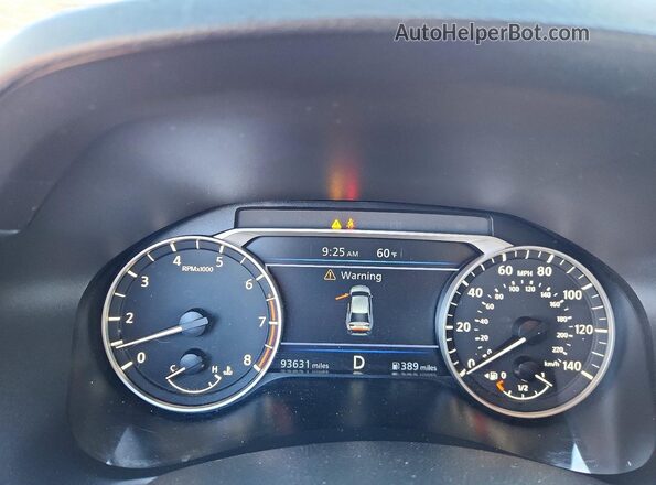 1N4BL4BVXLC200666 2020 NISSAN ALTIMA White Widok zestawu wskaźników