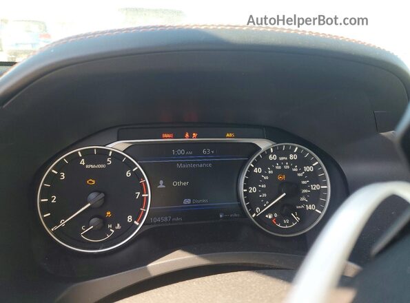 1N4BL4CW7KC225773 2019 NISSAN ALTIMA Charcoal Widok zestawu wskaźników