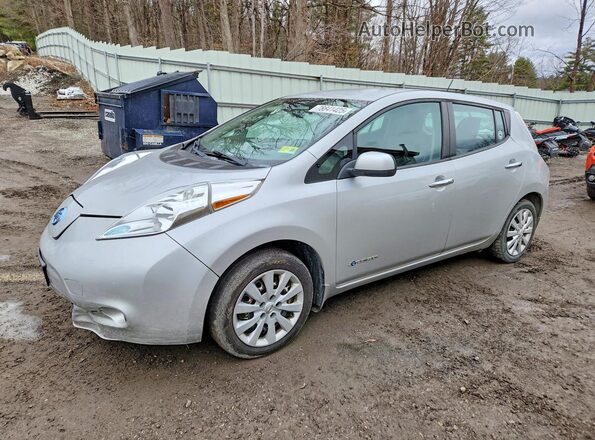 1N4BZ0CP1HC303568 2017 NISSAN LEAF Серебряный Передняя левая четверть