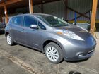2017 Nissan Leaf S Серый vin: 1N4BZ0CP3HC307363