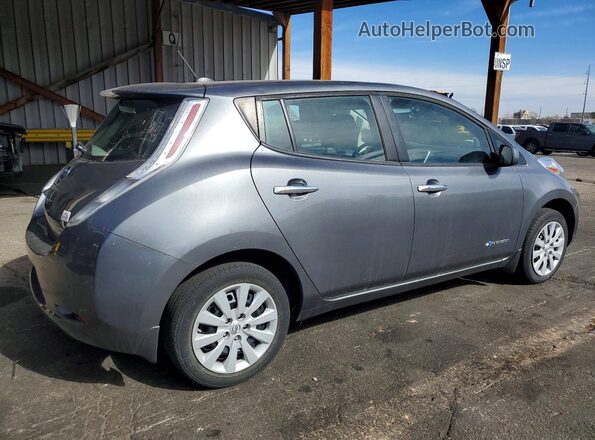 1N4BZ0CP3HC307363 2017 NISSAN LEAF Серый Задняя правая четверть