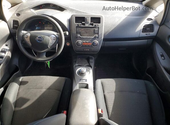 1N4BZ0CP3HC307363 2017 NISSAN LEAF Серый Вид панели приборов