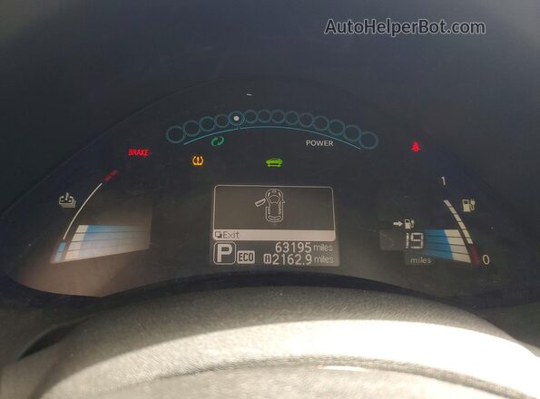 1N4BZ0CP3HC307363 2017 NISSAN LEAF Серый Вид щитка приборов