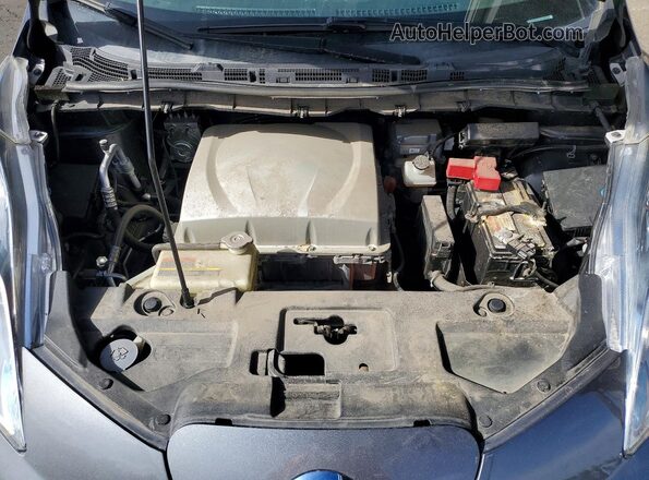 1N4BZ0CP3HC307363 2017 NISSAN LEAF Серый Вид задней части салона