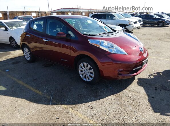 1N4BZ0CP4HC300373 2017 NISSAN LEAF Red Առջևի աջ