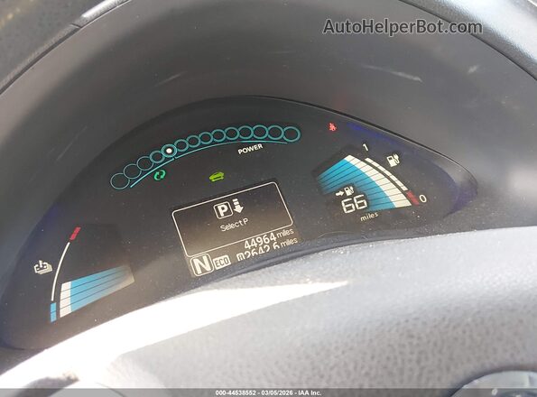 1N4BZ0CP4HC300373 2017 NISSAN LEAF Red Սարքավորումների վահանակի տեսք