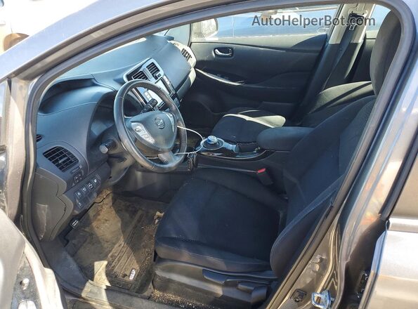 1N4BZ0CP4HC307310 2017 NISSAN LEAF Gray Vista interior delantera