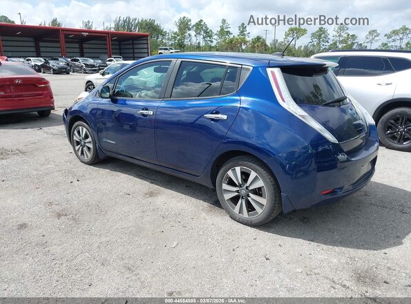 1N4BZ0CP5HC304710 2017 NISSAN LEAF Синий Задняя левая четверть