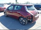 2017 Nissan Leaf Sl Бордовый vin: 1N4BZ0CP5HC307963