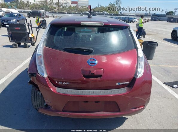1N4BZ0CP5HC307963 2017 NISSAN LEAF Бордовый 