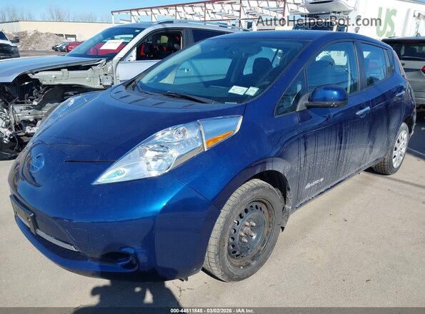 1N4BZ0CP6HC301427 2017 NISSAN LEAF Blue Vista frontal