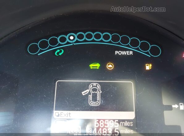 1N4BZ0CP6HC301427 2017 NISSAN LEAF Blue Vista interior de 360 grados