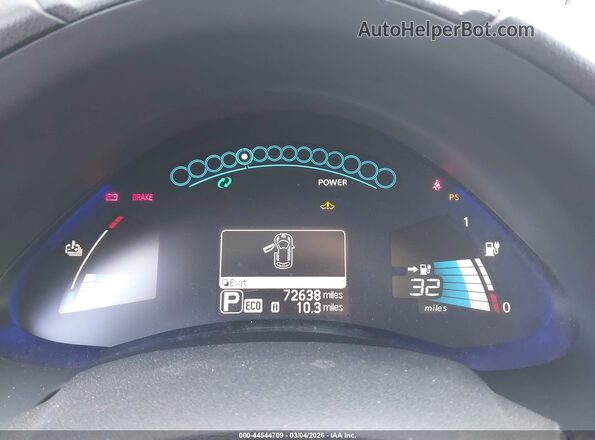 1N4BZ0CPXGC310632 2016 NISSAN LEAF Silver Vista de los asientos traseros